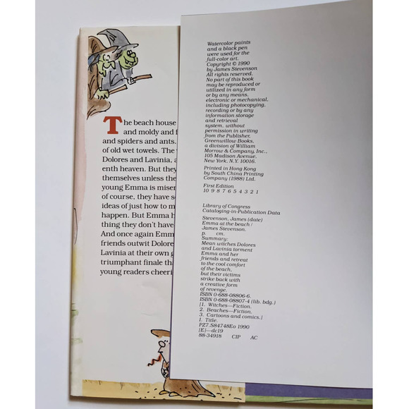 Emma at the Beach (1990) by James Stevenson Vintage Children's Book, Hardcover - Picture 5 of 10